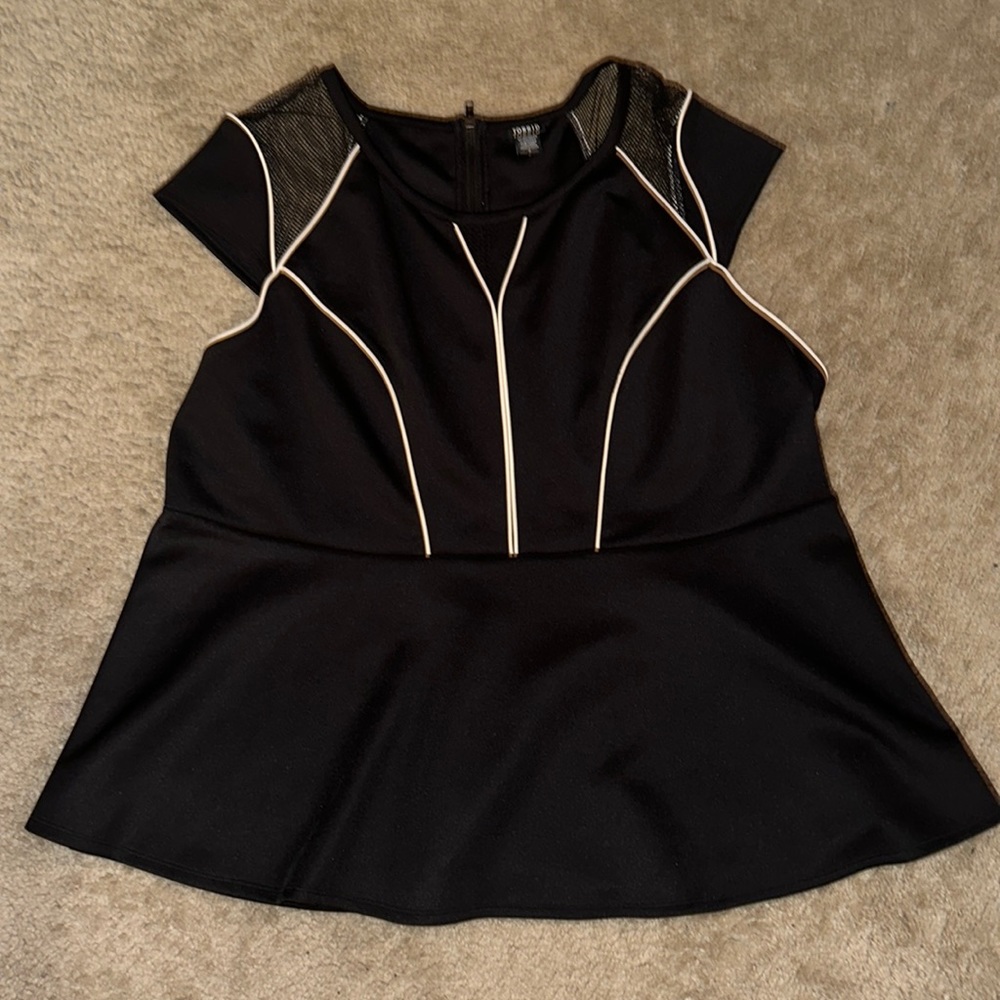 Torrid Black Peplum Top